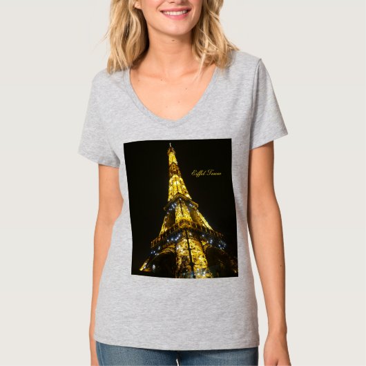パリ。エッフェルタワー。 Tシャツ (正面)