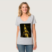 パリ。エッフェルタワー。 Tシャツ (正面フル)