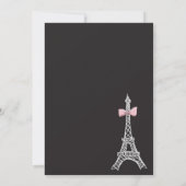 パリ エッフェル塔 イベント招待状！ 招待状 (裏面)