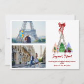 パリ エッフェル塔 クリスマス ホリデー 写真 (正面)