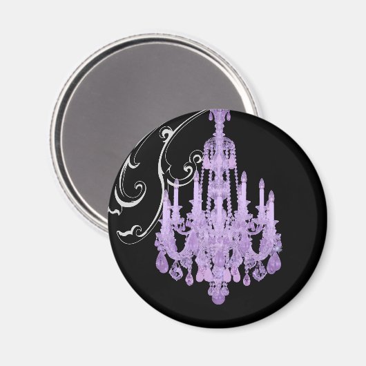 パリ エッフェル塔 シャンデリア ヴィンテージ ウェディング マグネット (正面/裏面)