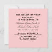 パリ エッフェル塔 シャンデリア ヴィンテージ ウェディング 招待状 (裏面)