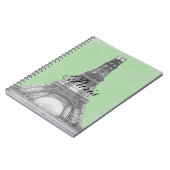 パリ – エッフェル塔 ノートブック (左側)