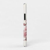 パリ エッフェル塔 & ピンクのバラ Case-Mate iPhoneケース (裏面/右)