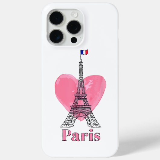 パリ エッフェル塔 フランス ギフト に恋して Case-Mate iPhoneケース (裏面)