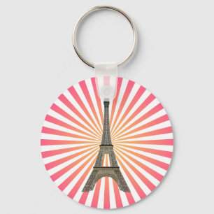 パリ: エッフェル塔: ベクトルスケッチ: Keychain キーホルダー