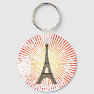 パリ: エッフェル塔: ベクトルスケッチ: Keychain キーホルダー