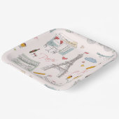 パリ エッフェル塔 ペーパープレート (傾斜あり)