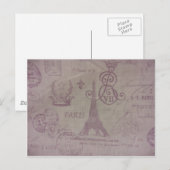 パリ – エッフェル塔 ポストカード (正面/裏面)