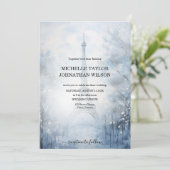 パリ エッフェル塔 冬のデスティネーションウェディング 招待状 (スタンド正面)