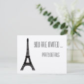 パリ エッフェル塔 招待状 (スタンド正面)