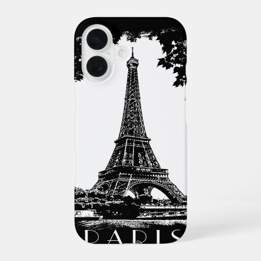 パリ エッフェル塔 iPhone 16ケース (裏面)