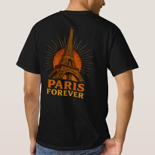 パリ エッフェル塔 Tシャツ (裏面)