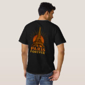 パリ エッフェル塔 Tシャツ (裏面フル)