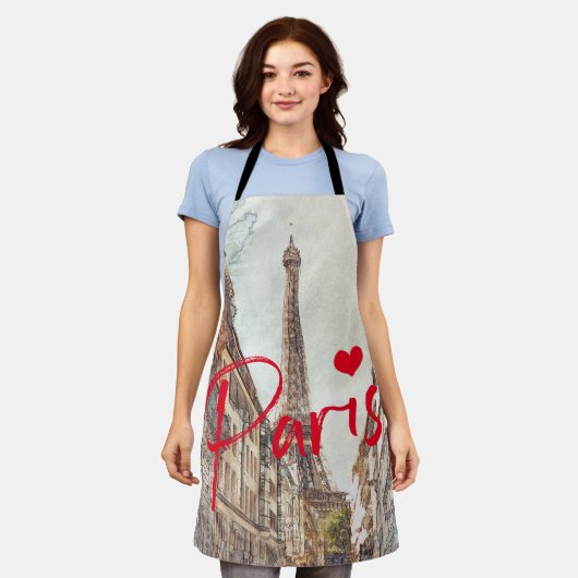 パリ エプロン (着用した状態)