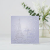 パリ、エiffel塔のウェディング招待状 招待状 (スタンド正面)