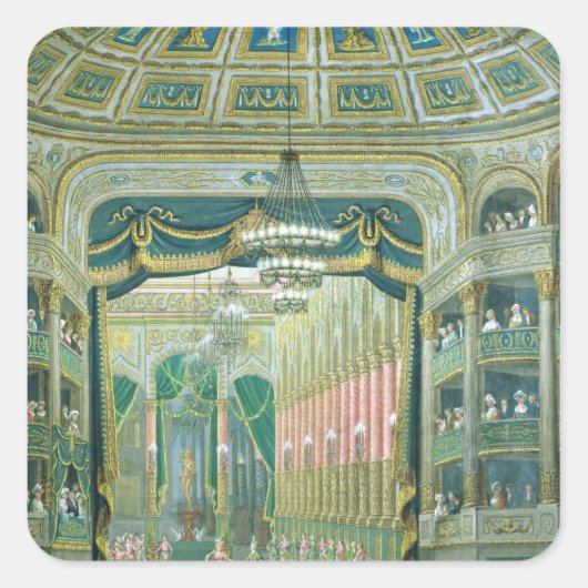 パリ・オペラステージの見解 スクエアシール (正面)