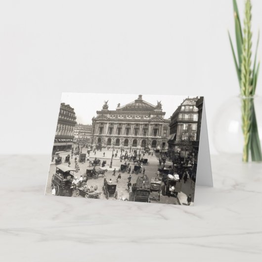 パリ・オペラ・ハウスの眺め1890年～99年 カード (正面)