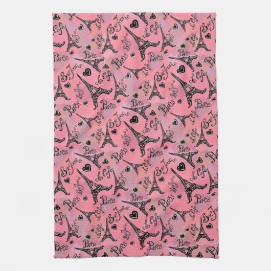 パリ キッチンタオル (縦)