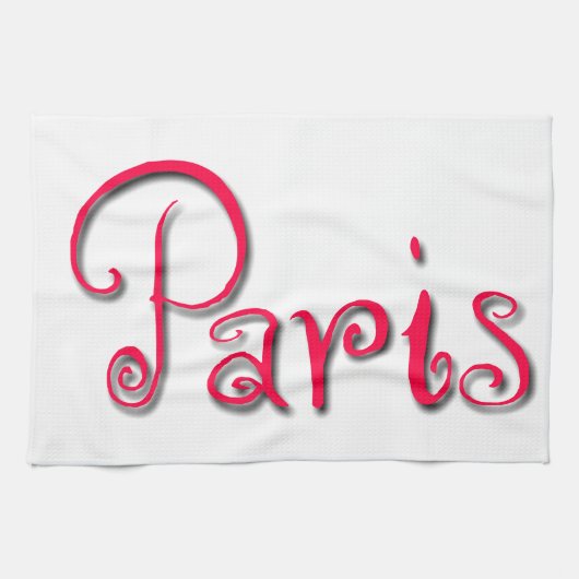 パリ キッチンタオル (横)