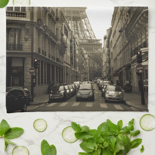 パリ キッチンタオル (折り畳み)