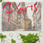 パリ キッチンタオル (折り畳み)