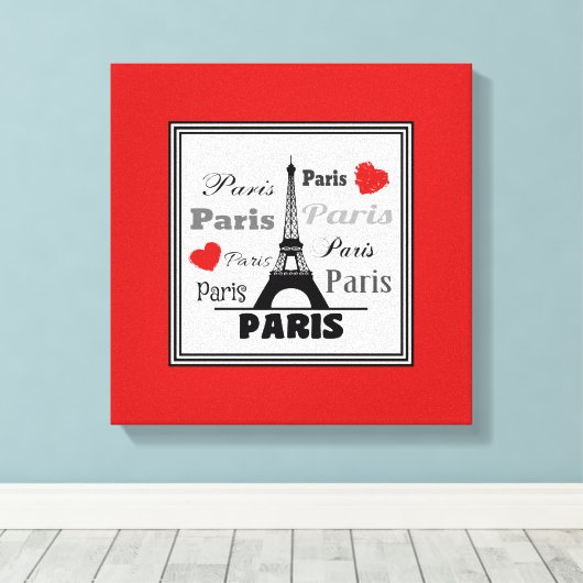 パリ キャンバスプリント (インサイチュ (ウッドフロア))
