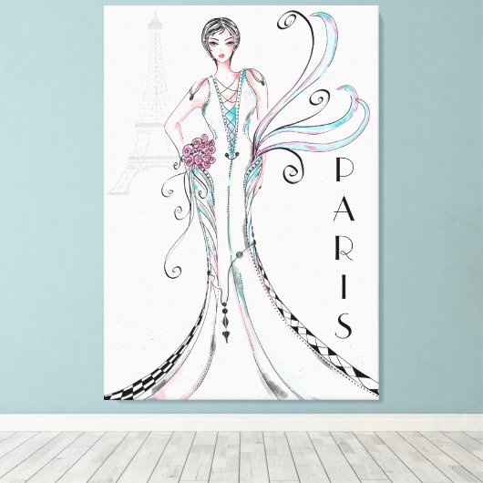 パリ キャンバスプリント (インサイチュ (ウッドフロア))