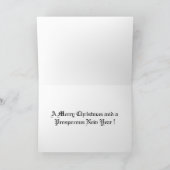 パリ、クリスマスカード シーズンカード (内部)