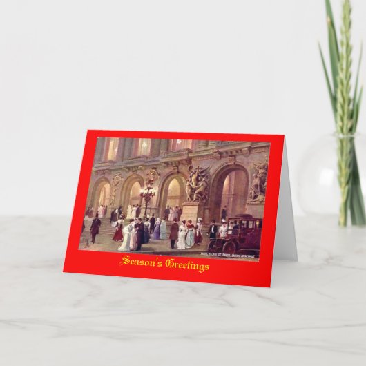 パリ、クリスマスカード シーズンカード (正面)