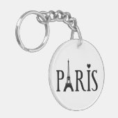 パリ – グラフィックアート キーホルダー (正面左)