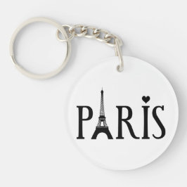 パリ – グラフィックアート キーホルダー