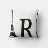 パリ – グラフィックアート クッション (裏面)
