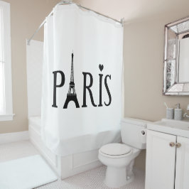 パリ – グラフィックアート シャワーカーテン