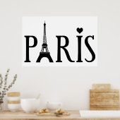 パリ – グラフィックアート ポスター (キッチン)