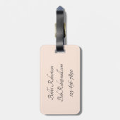 パリ&コーヒー ラゲッジタグ (裏面縦)