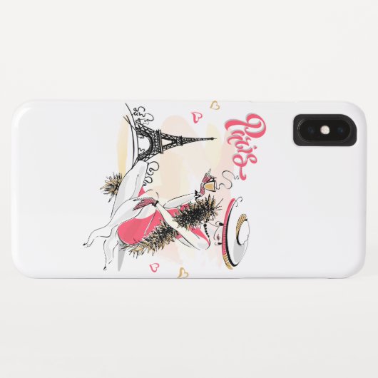 パリ&コーヒー Case-Mate iPhoneケース (裏面(横))