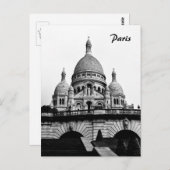 パリ&サクルクールモンマルトル教会/フランス ポストカード (正面/裏面)