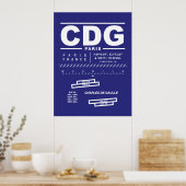 パリ シャルル・ド・ゴール空港 CDG ポスター (キッチン)