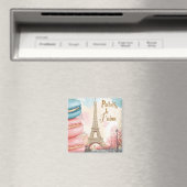 パリ、ジェタイ – エッフェルタワー(マカロン) マグネット (インサイチュ (食洗機))