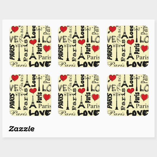 パリ スクエアシール (シート)