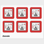 パリ スクエアシール (シート)