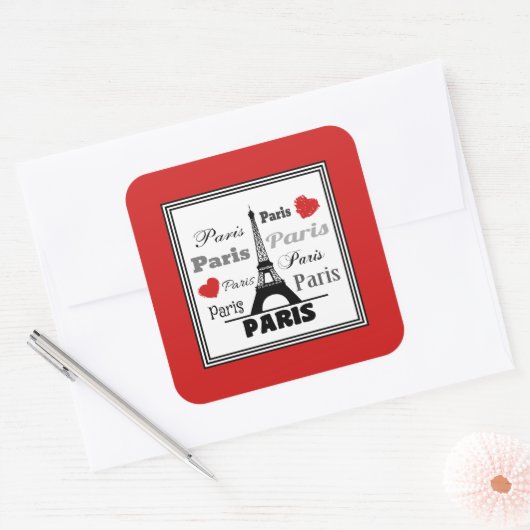 パリ スクエアシール (封筒)