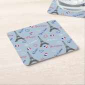 パリ スクエアペーパーコースター (アングル)