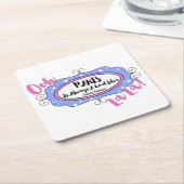 「パリ」 スクエアペーパーコースター (アングル)