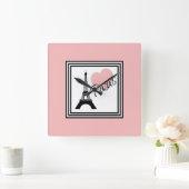 パリ スクエア壁時計 (ホーム)