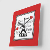 パリ スクエア壁時計 (傾斜)