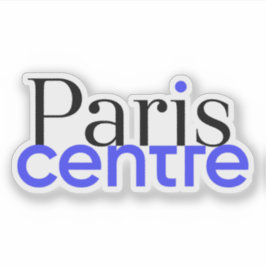 パリ・センターのロゴ（1、2、3、4の順） シール