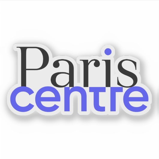 パリ・センターのロゴ（1、2、3、4の順） シール (正面)