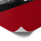 パリ・ナイトのブラック&ホワイトエッフェルタワー ポスター (角)